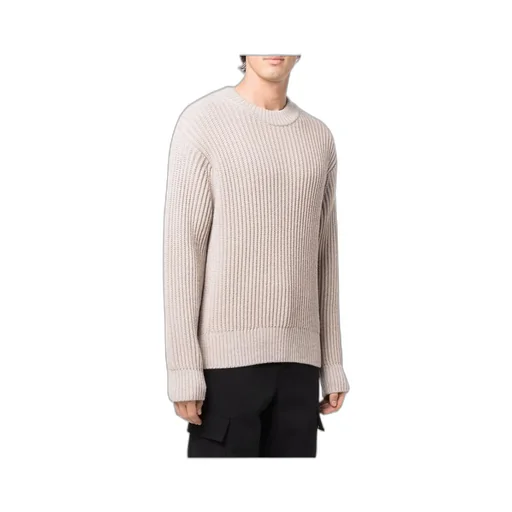 Ribbed-Knit Crew-Neck Jumper