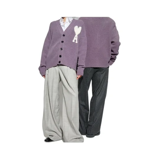 Ami De Coeur V-Neck Knitted Cardigan