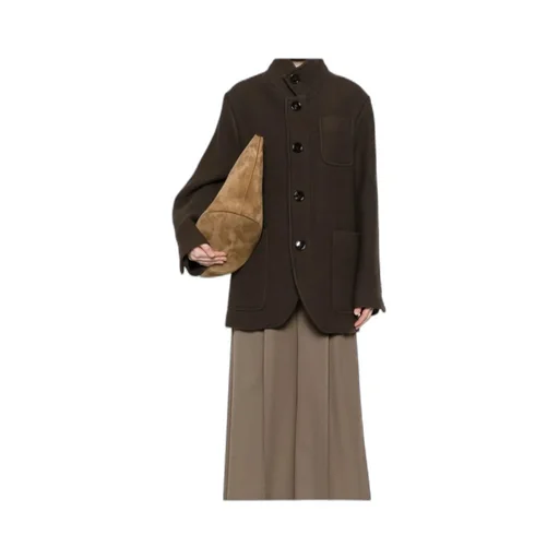 Single-Breasted Oversized Coat