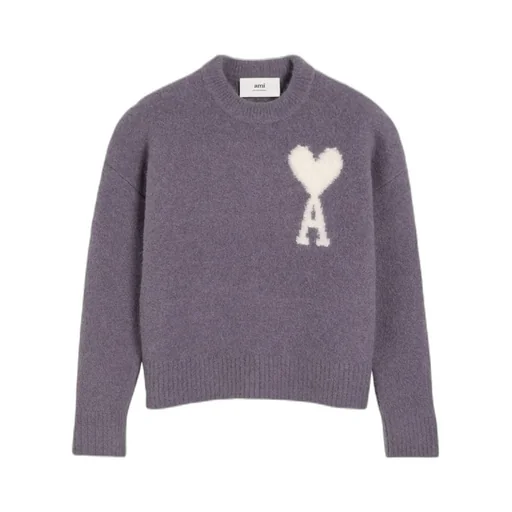 Ami De Coeur Logo Intarsia-Knit Jumper