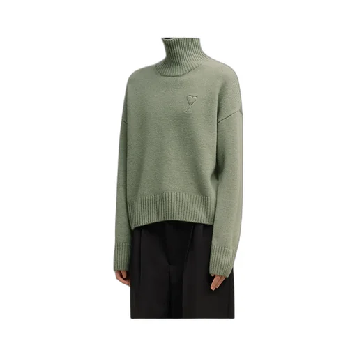 Logo Embroidered Turtleneck Jumper