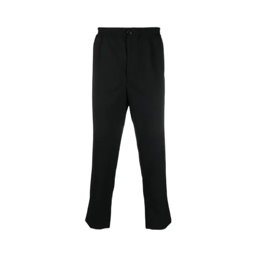 Cropped Straight-Leg Trousers