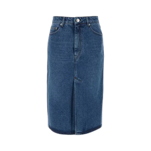 Falda Denim Midi Skirt
