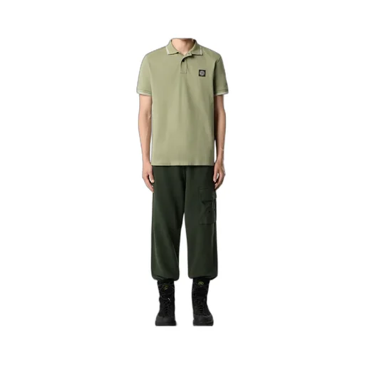 Logo-Patch Tipped Polo Shirt