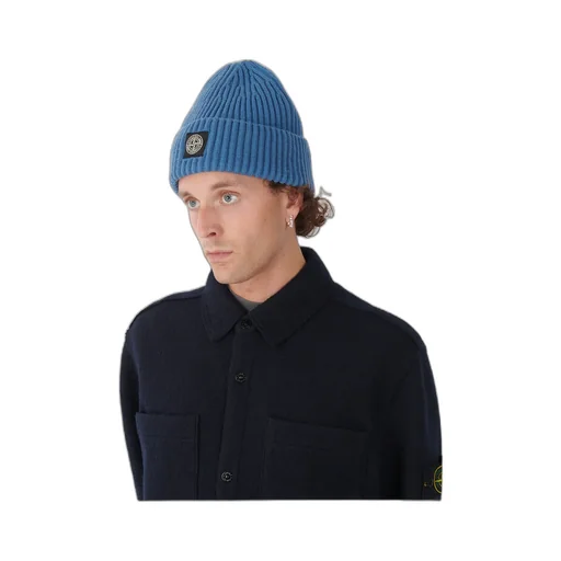 Rib Wool Logo Beanie