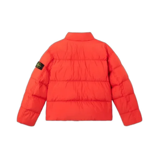 Logo Patch High Neck Puffer Jacket