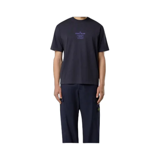 Combed Cotton Logo-Plaque T-Shirt