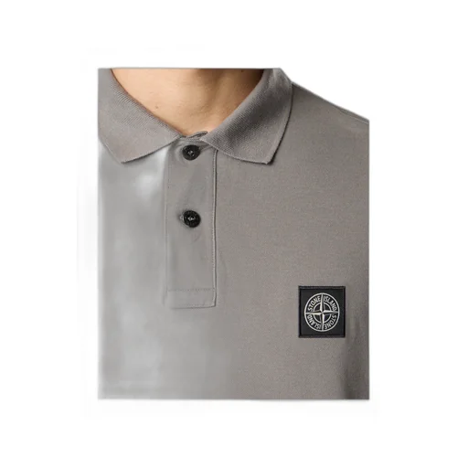Slim-Fit Short-Sleeve Polo Shirt With Compass Patch