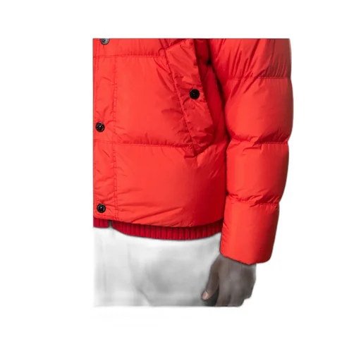 Logo Patch High Neck Puffer Jacket