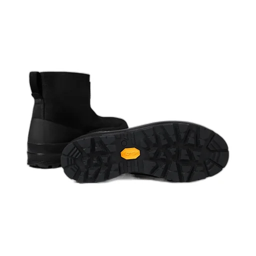 Suede Rubber-Band Boots