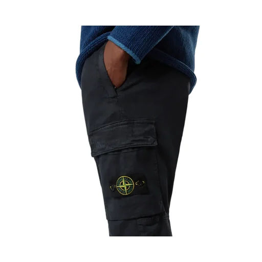 Elasticated-Cuff Cargo Trousers
