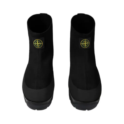 Suede Rubber-Band Boots