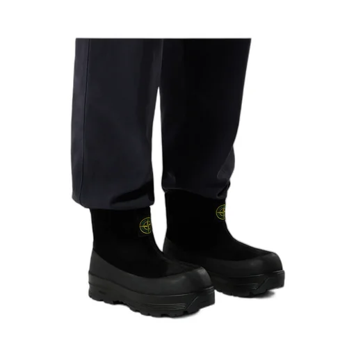 Suede Rubber-Band Boots