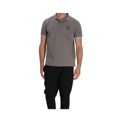 Logo-Patch Cotton Polo Shirt