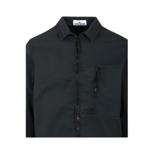 Zip-Fastening Pocket Shirt Jacket