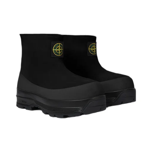 Suede Rubber-Band Boots