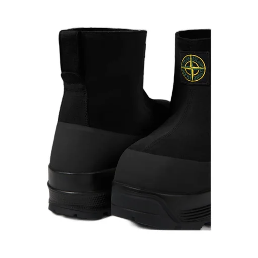 Suede Rubber-Band Boots