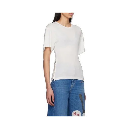 Chain-Detailed Crewneck T-Shirt