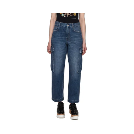 High-Waisted Cropped Leg Jeans