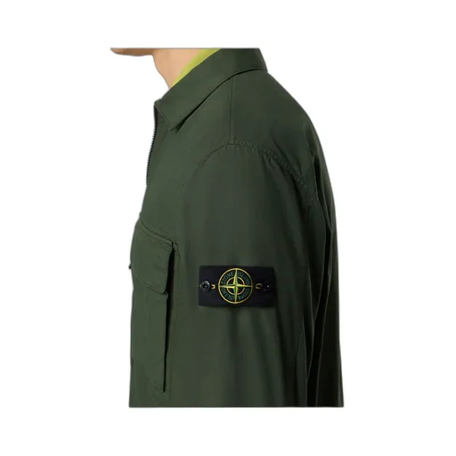 Compass-Badge Zip-Up Jacket