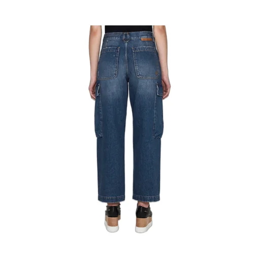 High-Waisted Cropped Leg Jeans