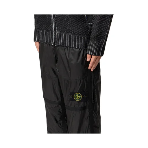 Panelled Zip-Detail Trousers