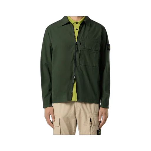Compass-Badge Zip-Up Jacket