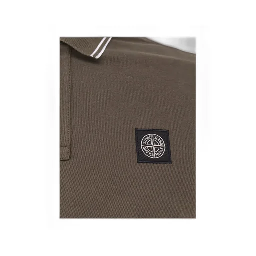 Logo Patch Buttoned Polo Shirt