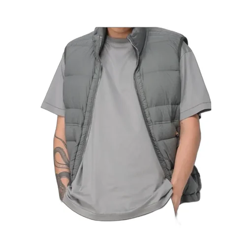 Stand Collar Down Vest