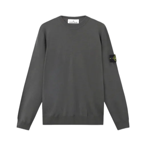 Compass-Badge Crew-Neck Sweater