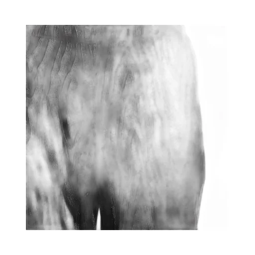 Wood-Grain Effect Metallic Tapered Trousers