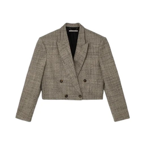 Cropped Double-Breasted Blazer