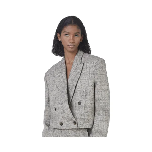 Cropped Double-Breasted Blazer