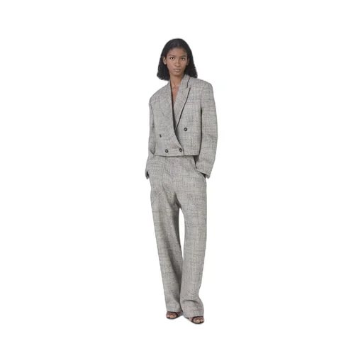 Cropped Double-Breasted Blazer