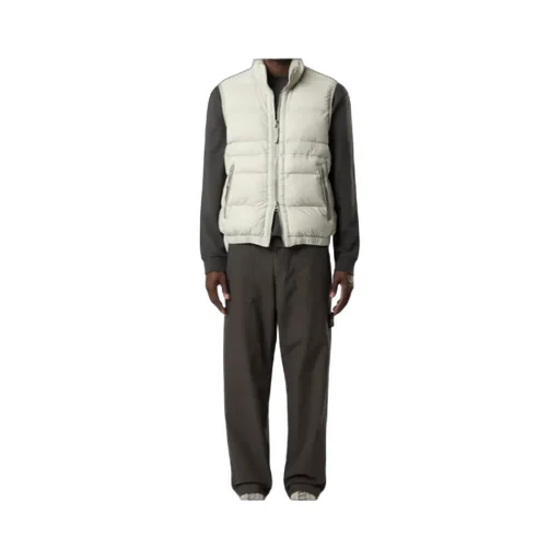 Quilted Zip-Fastening Padded Vest