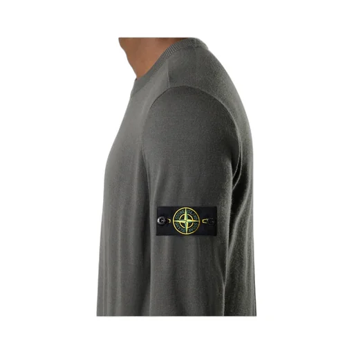 Compass-Badge Crew-Neck Sweater