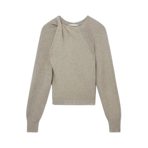 Ribbed Knitted Long Sleeved Jumper