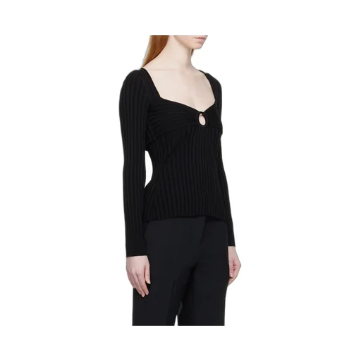 Detailed Rib Knit Top