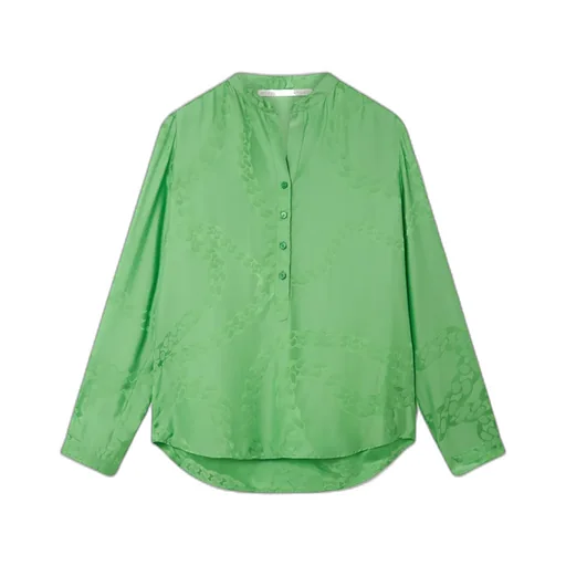 Logo Long-Sleeved Blouse