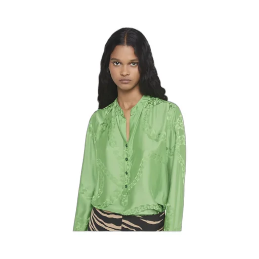 Logo Long-Sleeved Blouse
