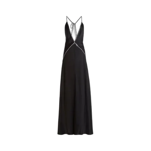 Embellished V-Neck Dress