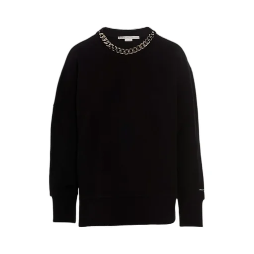Falabella Chain Detailed Crewneck Sweater