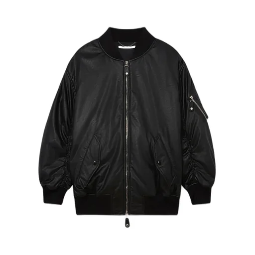 Logo Leather Jacket