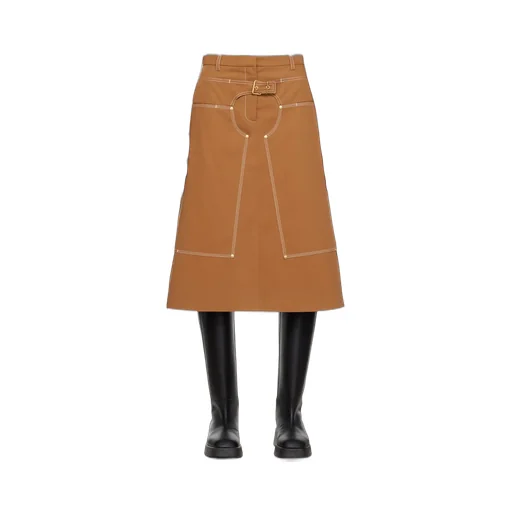 A-Line Mid-Length Skirt
