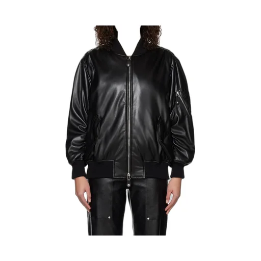 Logo Leather Jacket