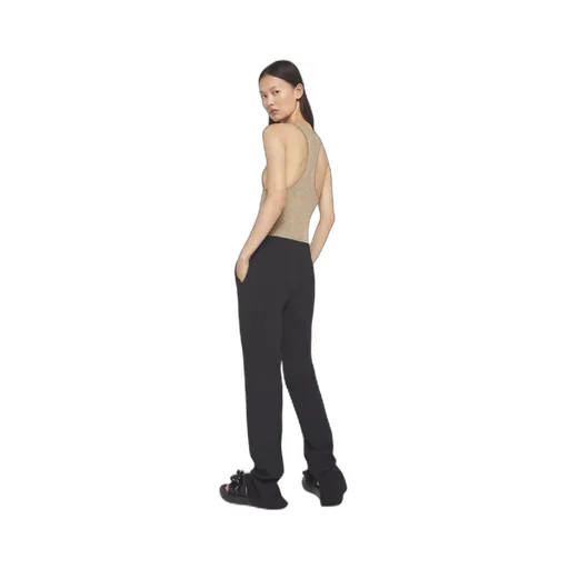 Split Cuff Straight Leg Trousers
