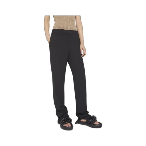 Split Cuff Straight Leg Trousers