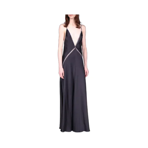 Embellished V-Neck Dress