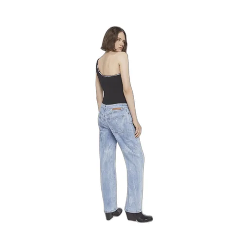 Crystal-Trim One-Shoulder Top