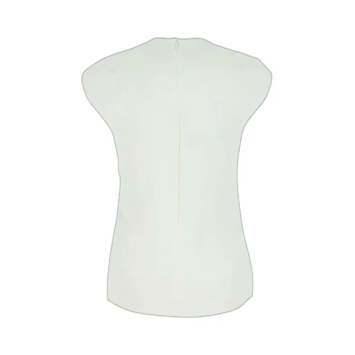 Petal Crochet Compact Crepe Shirt